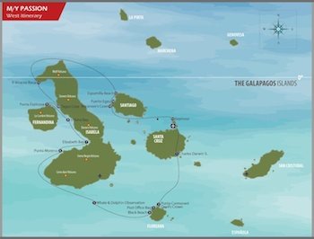 Galapagos Kreuzfahrt West-Route Passion